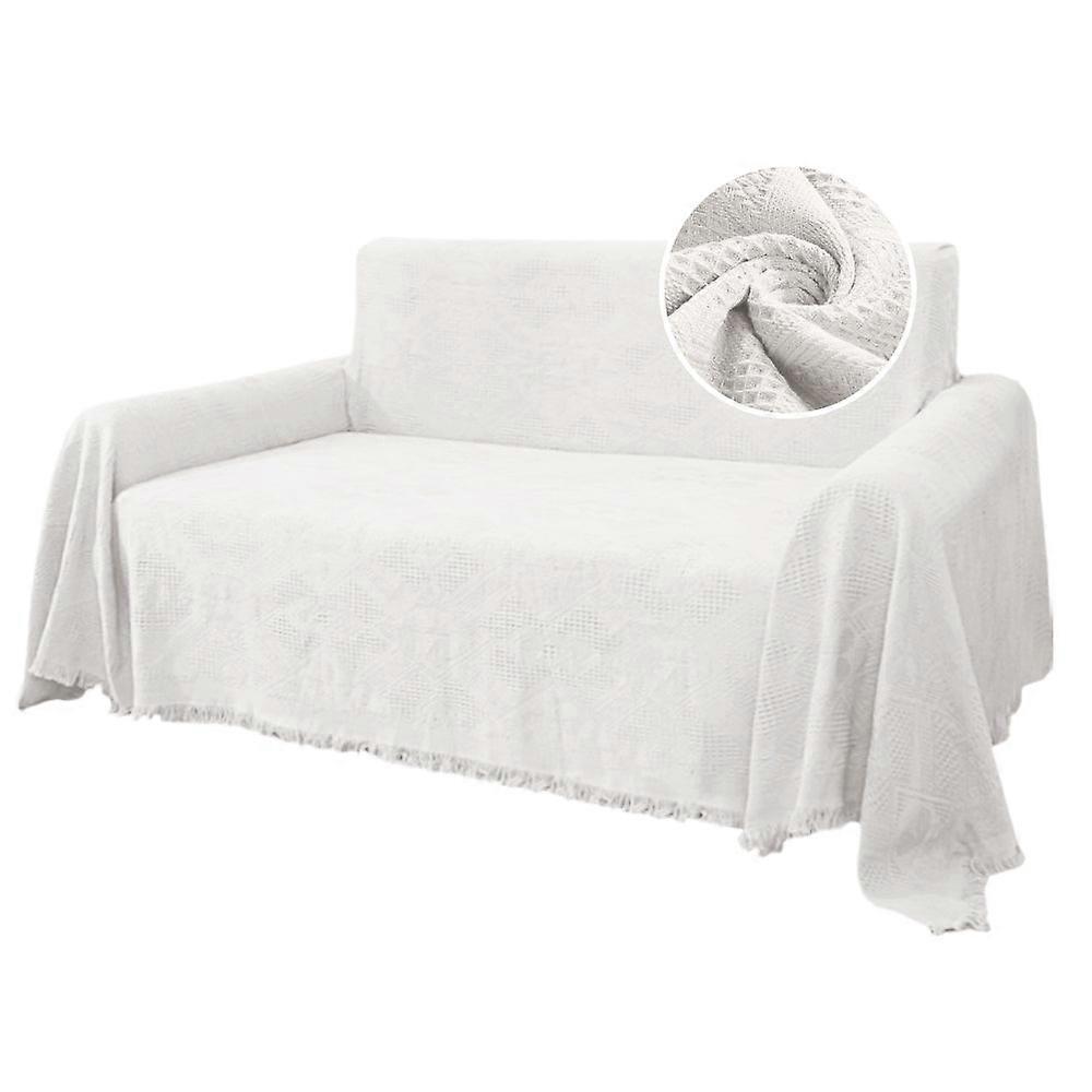 Sofa Cover, Couch Slipcovers For 1/2/3/4 Seater, White