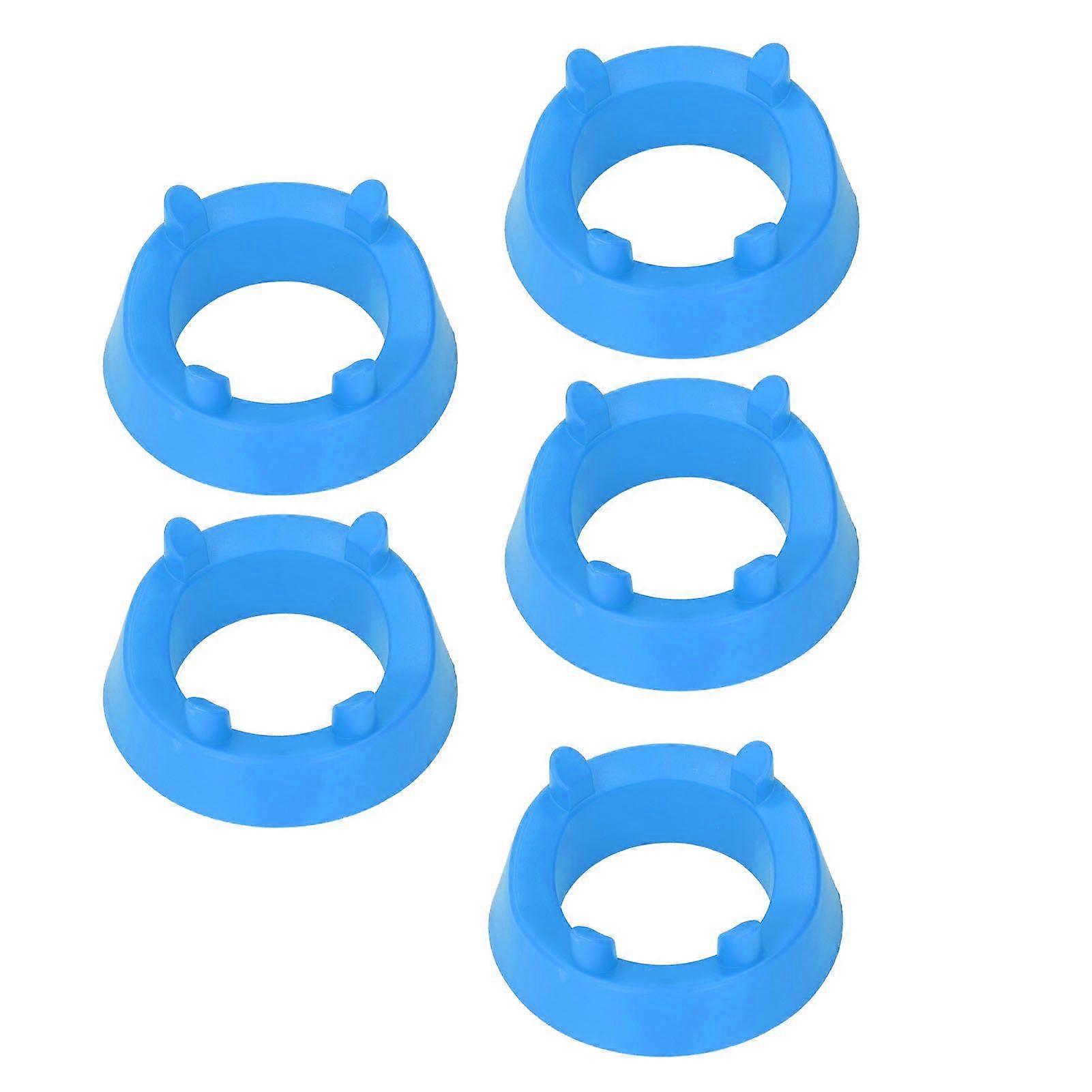 5Pcs Round Ball Display Stand Plastic Ball Holder for Football Basketball Volleyball Rugby Blue