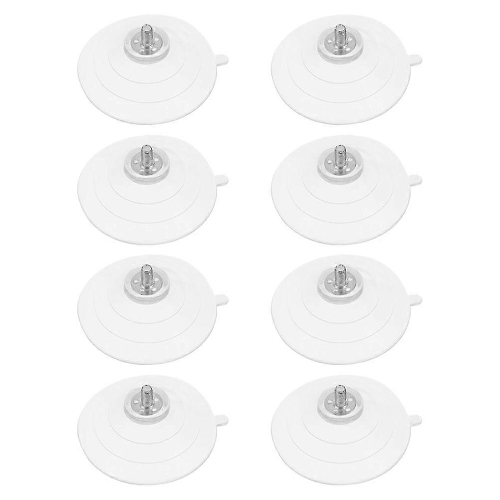 Furniture Suction Cups Clear PVC with Screws for Secure Hold 8Pcs