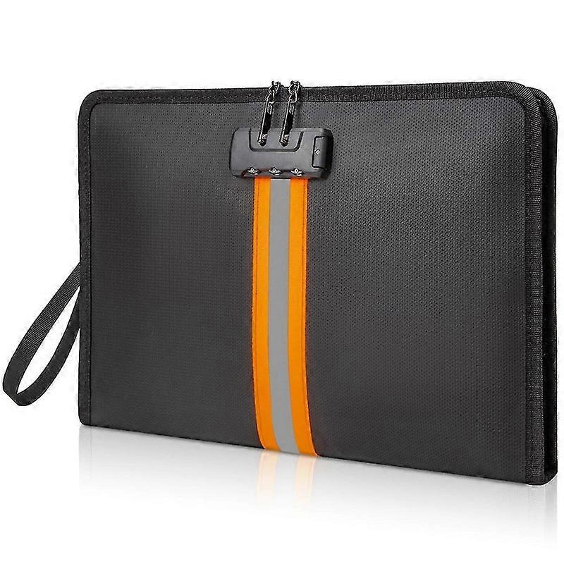 Fireproof Document Bag with Lock,13x9.2Inch Fireproof Money Bag,with Zipper and Lock,Suitable for Tablets, A4 Documents