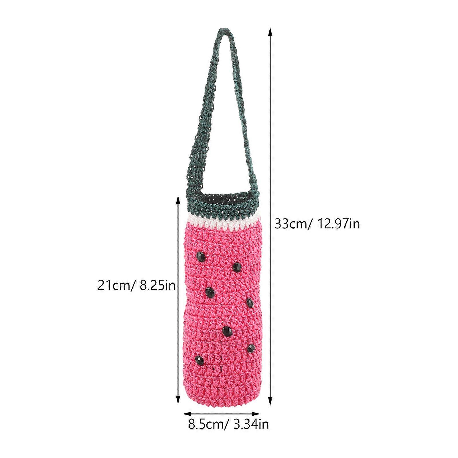 Watermelon Red Knitting Bottle Sleeve for Kitchen Use 10Pcs Protector