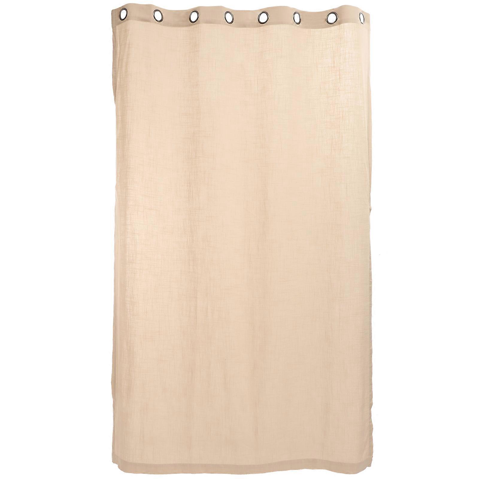 Khaki Linen Window Curtain Blackout Curtain for Home Use