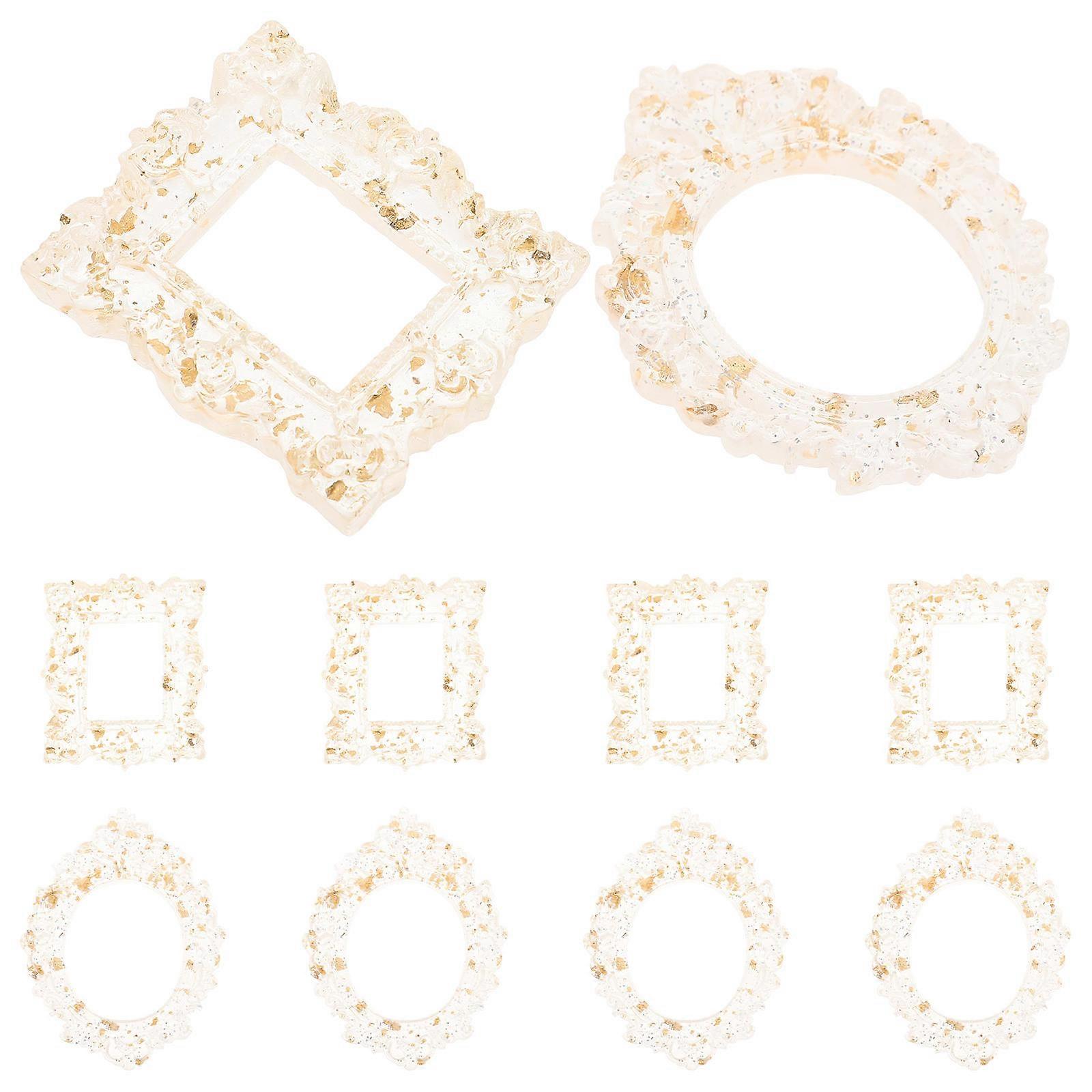 Vintage Resin Picture Frame Accessories for Home Use 10Pcs