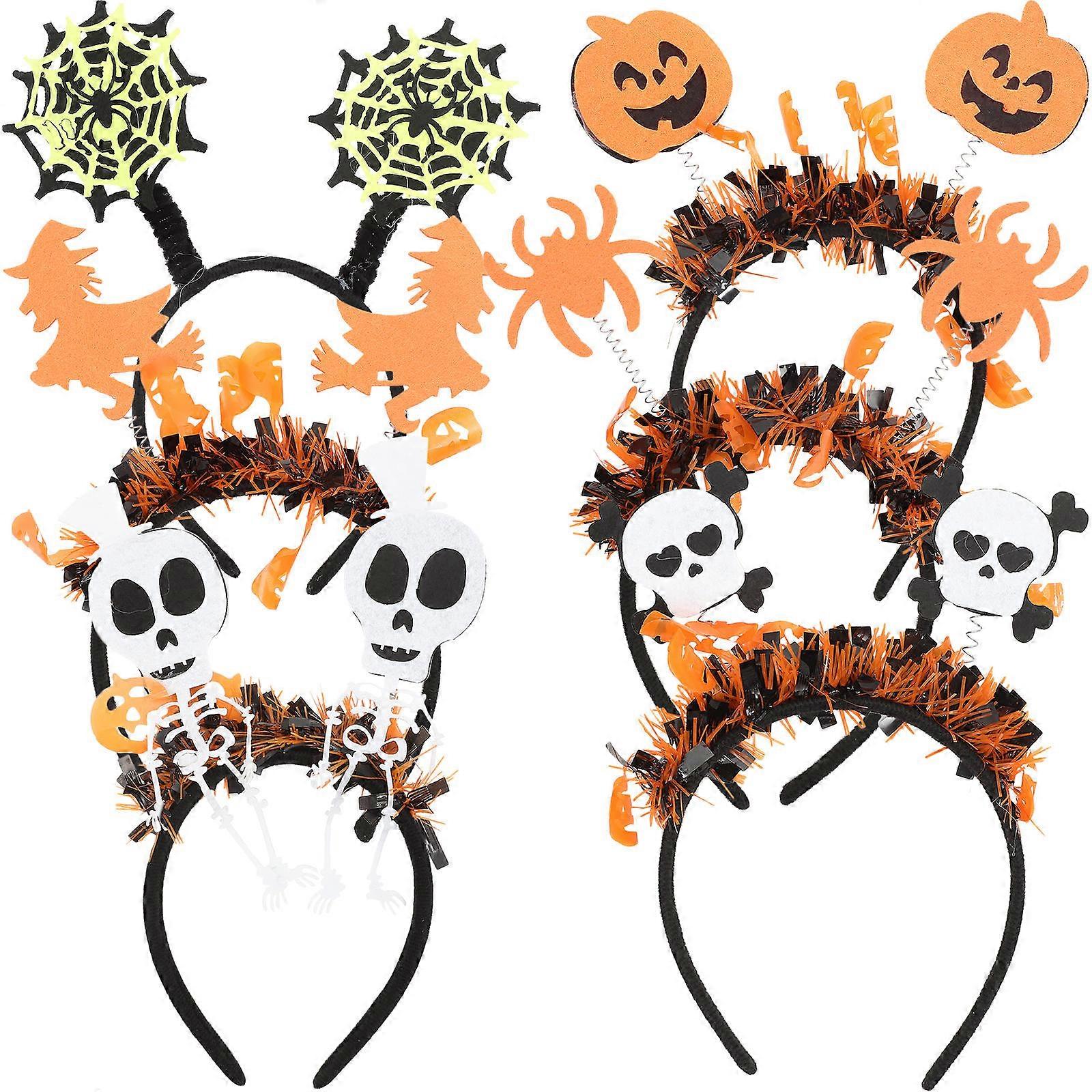 Halloween Headwear Cloth for Decoration 18Pcs Assorted Color Headbands