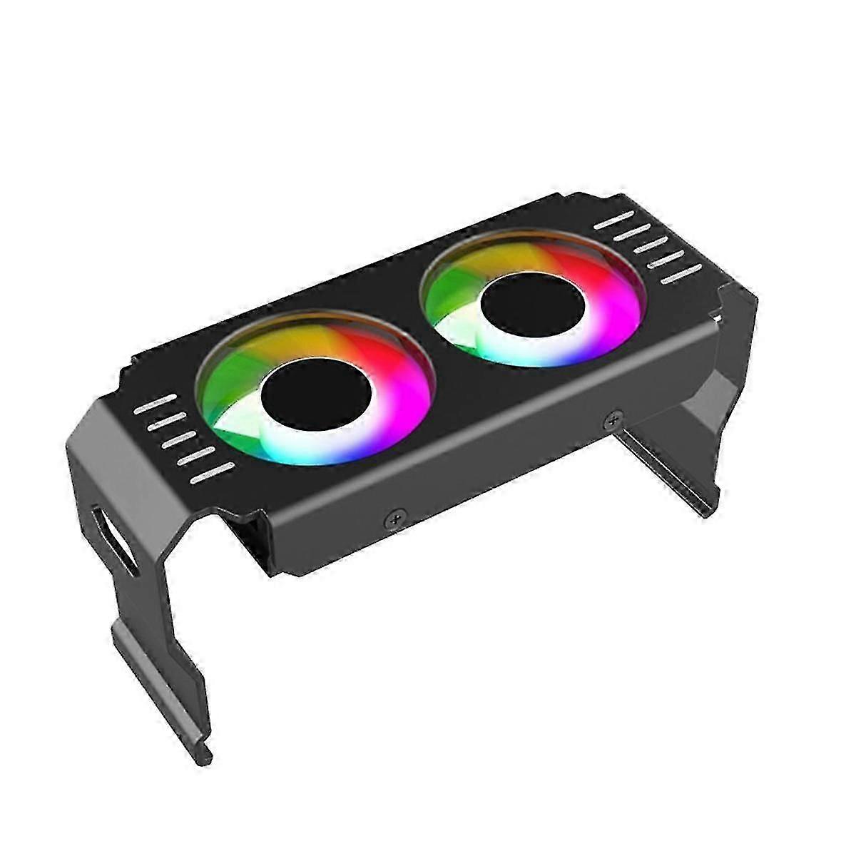 Computer RAM Memory Module Cooler PC DDR4 DDR5 Overlock Dual ARGB Sync PWM Fans Aluminium RGB Cooli