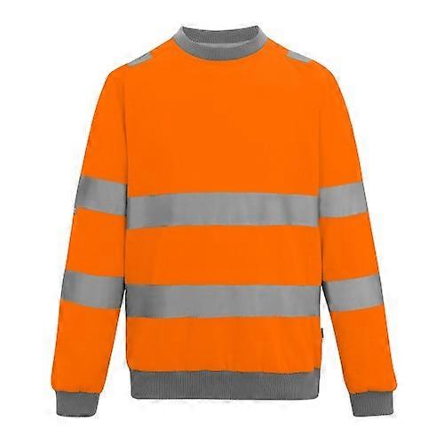 Regatta Professional Mens Pro Contract Hi-Vis Crew Neck Sweatshirt