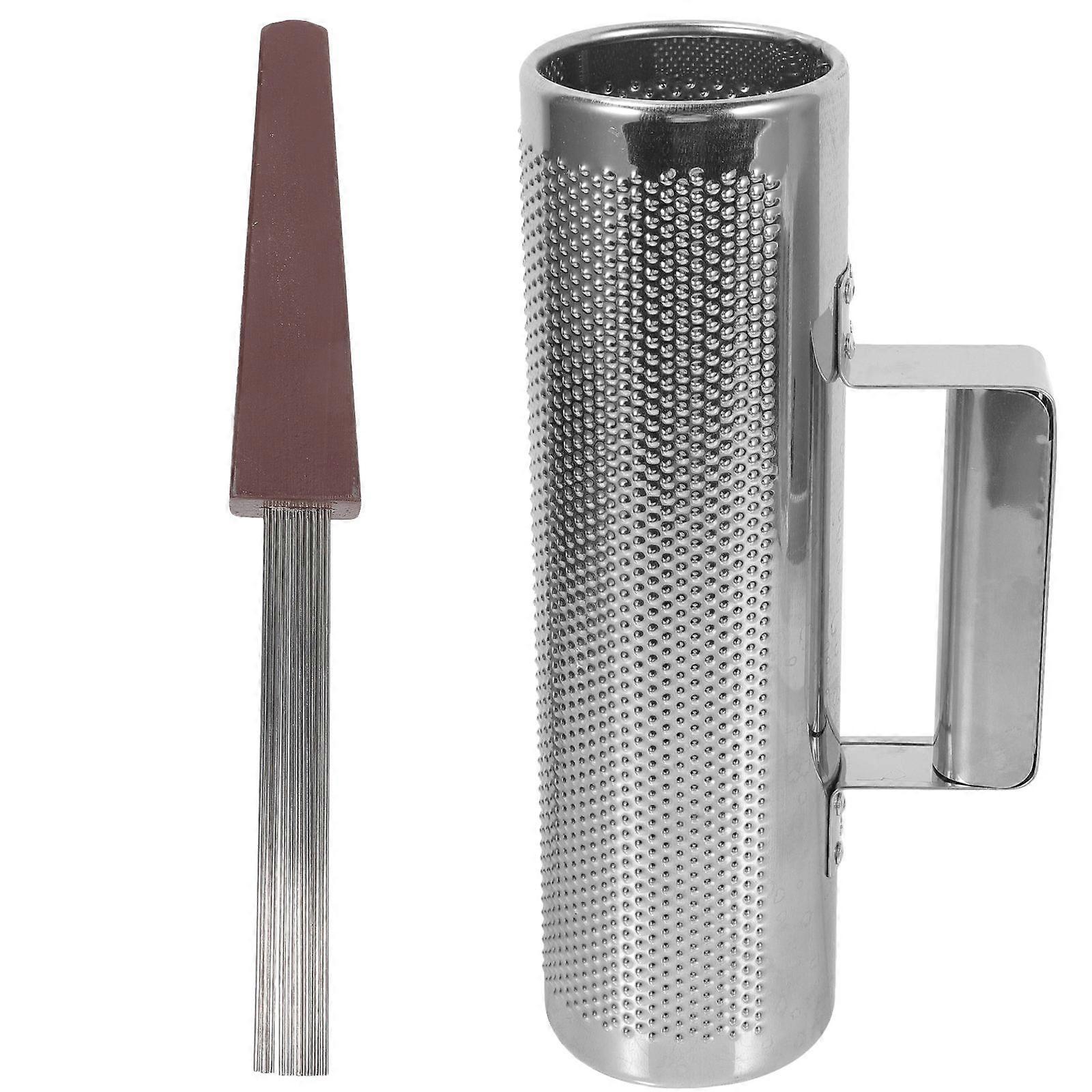 Percussion Musical Instrument Guiro with for Kids 2Sets Metal Toy