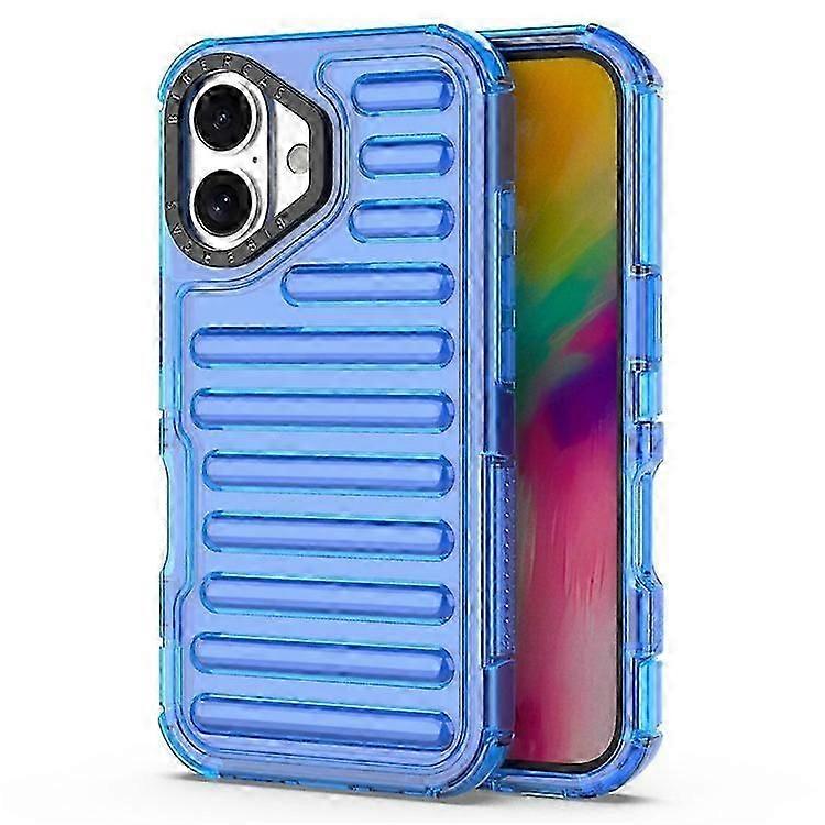 Compatible For iPhone 16 Case Stripe Design Anti-Slip Detachable TPU+PC Phone Cover