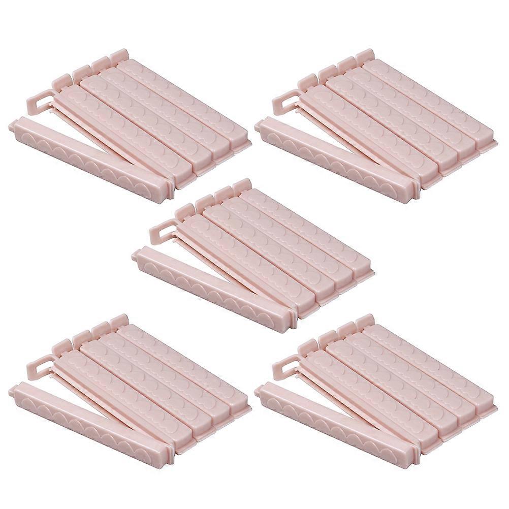 Zero Food Sealing Clips Creative Clamps for Holding Use 25Pcs Pink