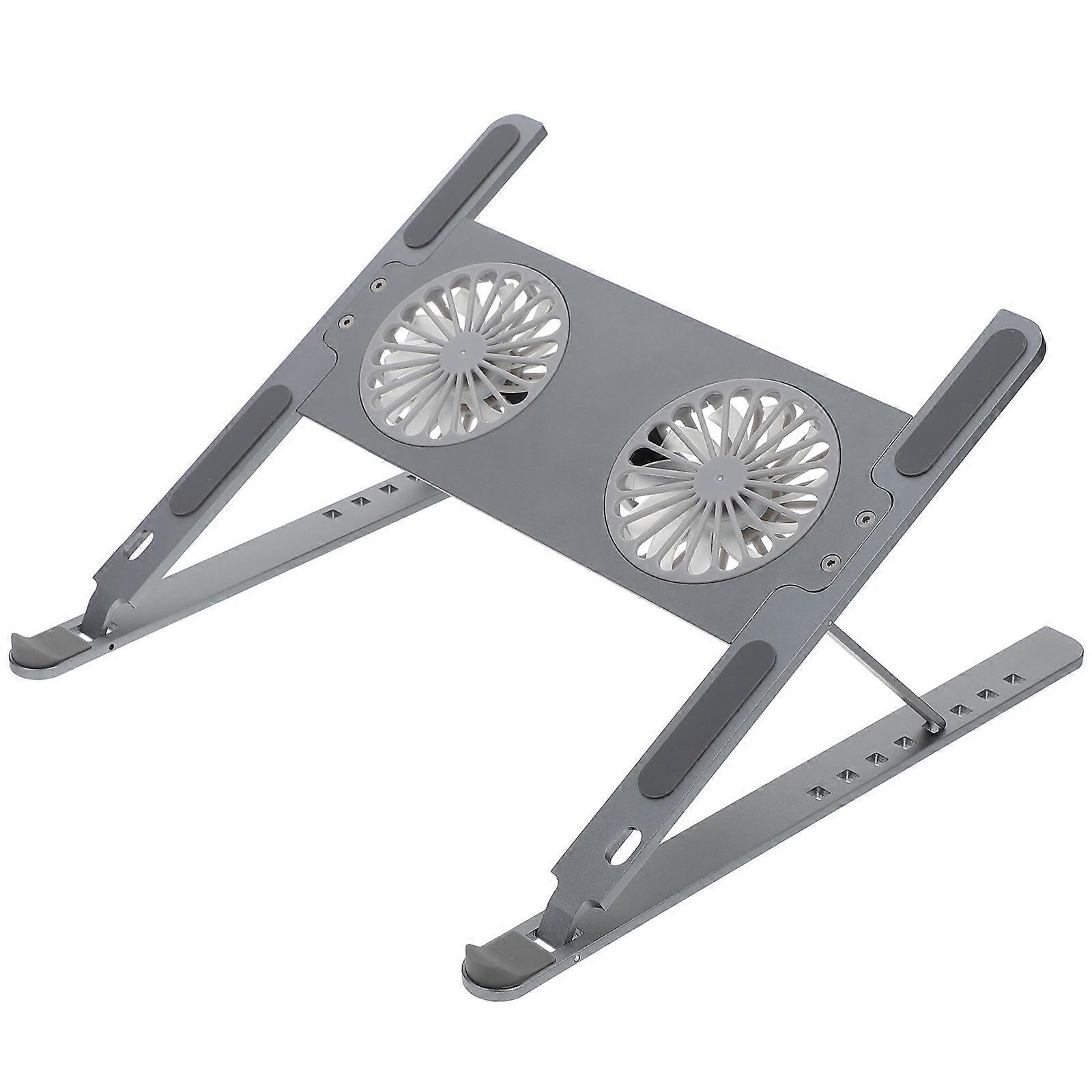 Laptop Cooler Stand Aluminum Alloy Notebook Cooling Pad for Air Cooling 2Pcs