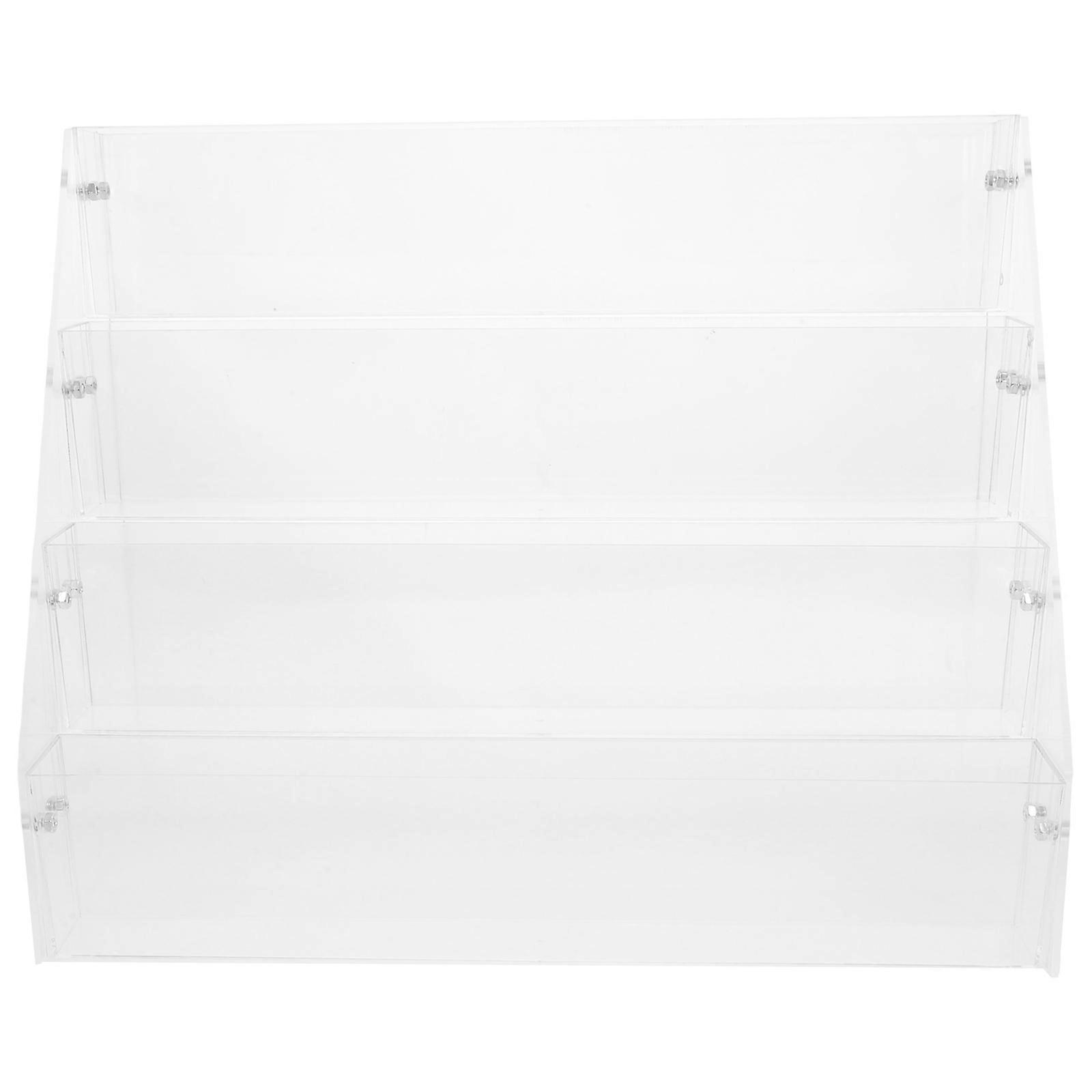 Card Display Holder Trading Card Display Rack for Sports Cards Retail Stores Transparent Acrylic Showcase 1Set