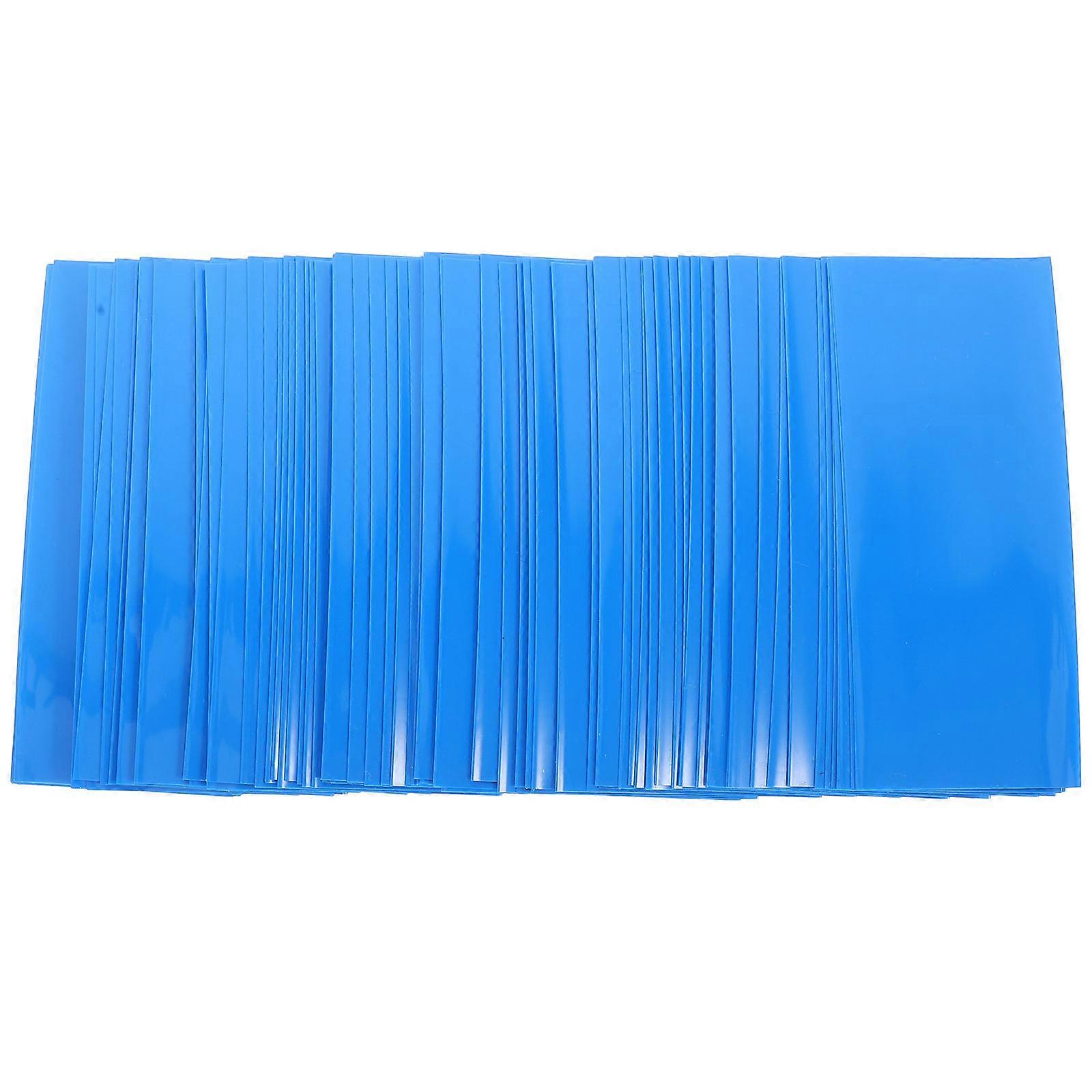 500 Pcs Blue PVC Heat Shrink Wrap Tube For Battery Pack Insulation Suitable For DIY Battery Assembly With Impact Resistance