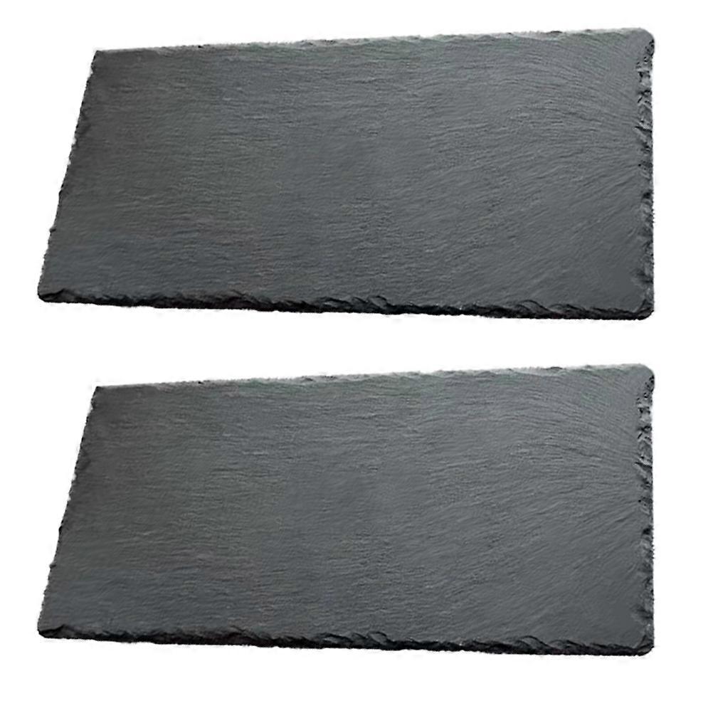 Multipurpose Food Plates Black Creative Display Plates for Kitchen Use 6Pcs