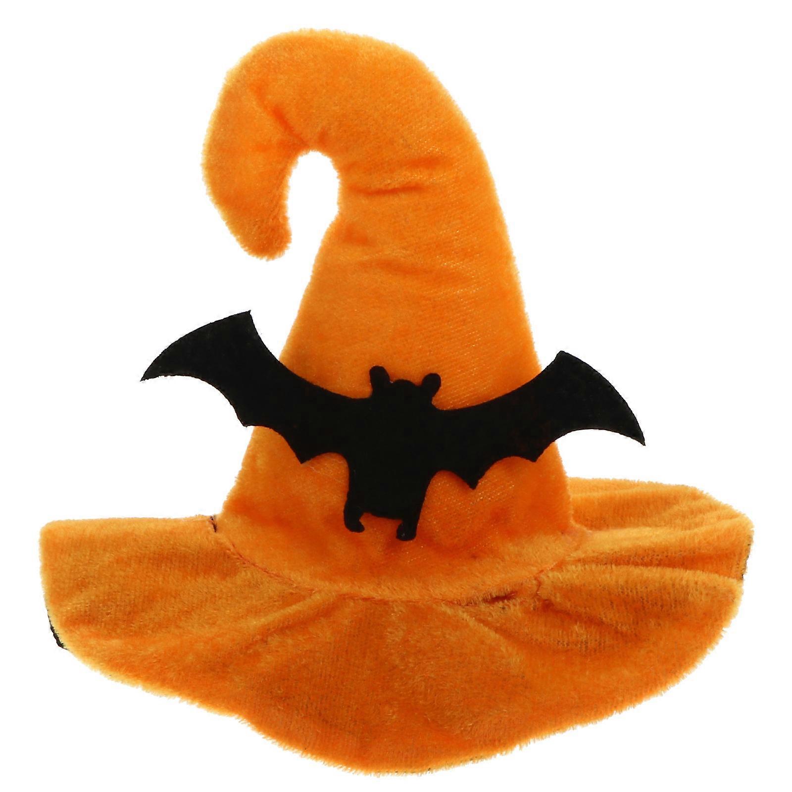 Charming Halloween Hat For Small Dogs And Cats Featuring Short Plush Material For Comfortable Wear 1Pcs