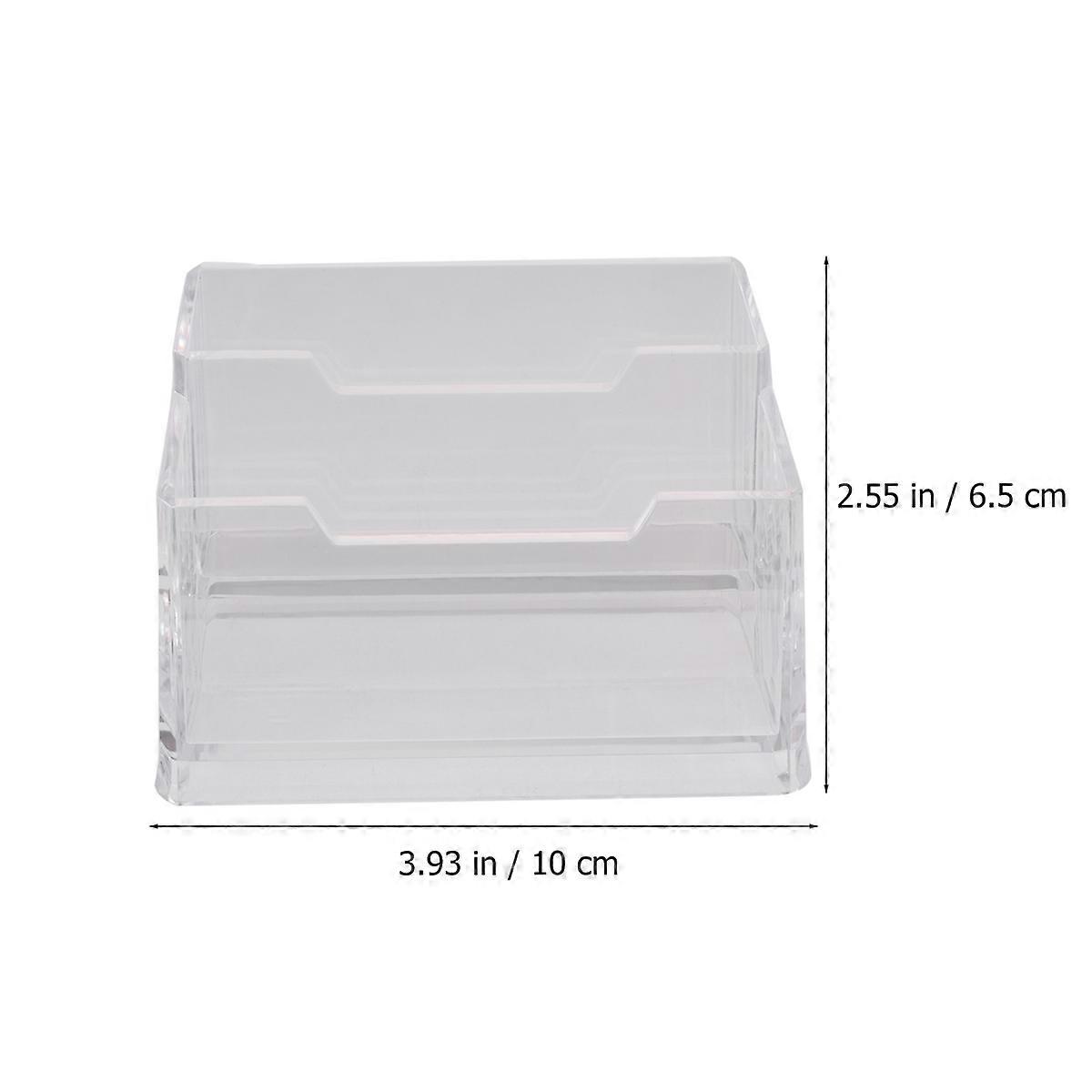 Transparent Business Card Holder For Office Supplies In Meetings Who Need Orderly Organization With 1Pack