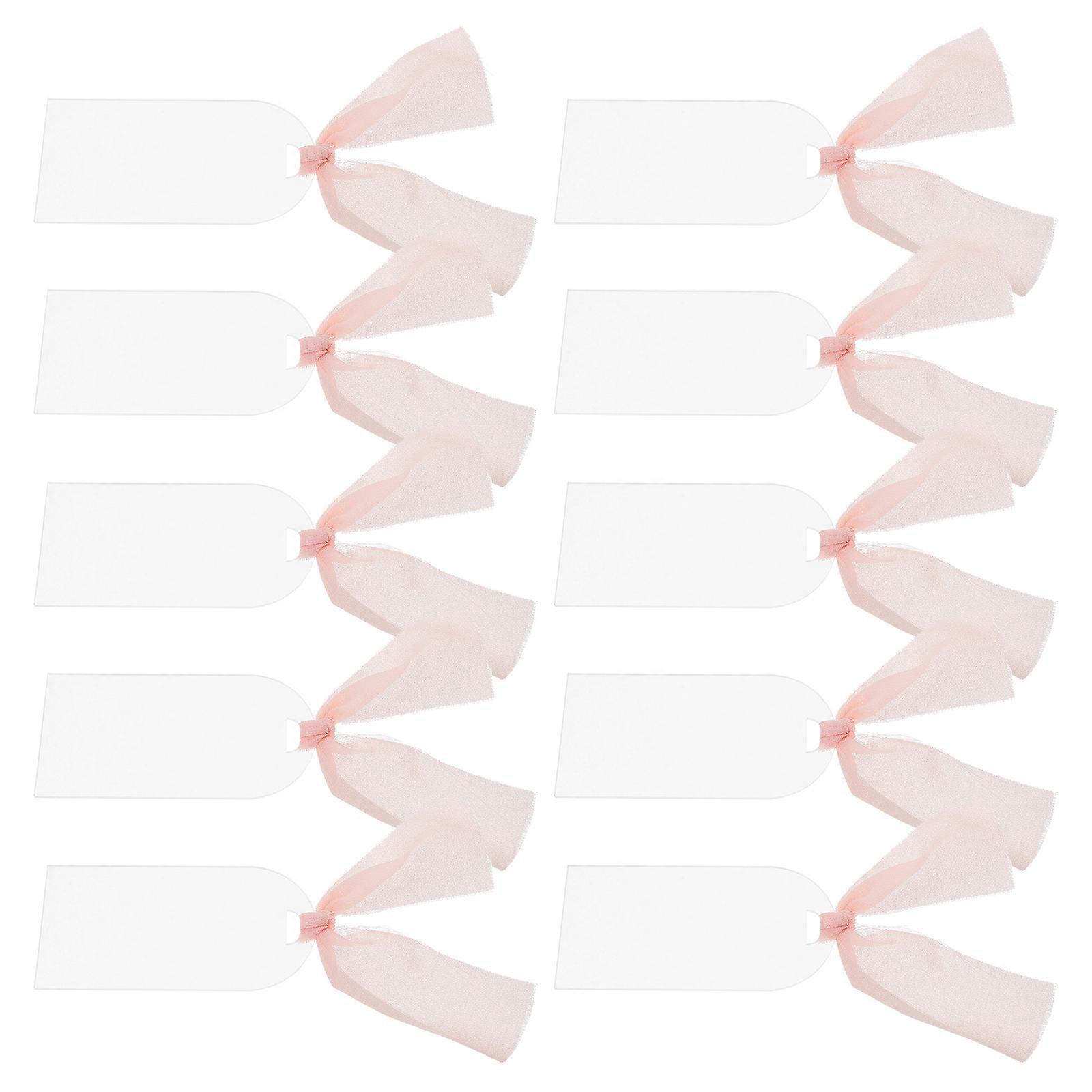 40 Pcs Frosted Acrylic Tags Simple Rectangular Wedding Sign for Reserved Seating Elegant Style Decoration