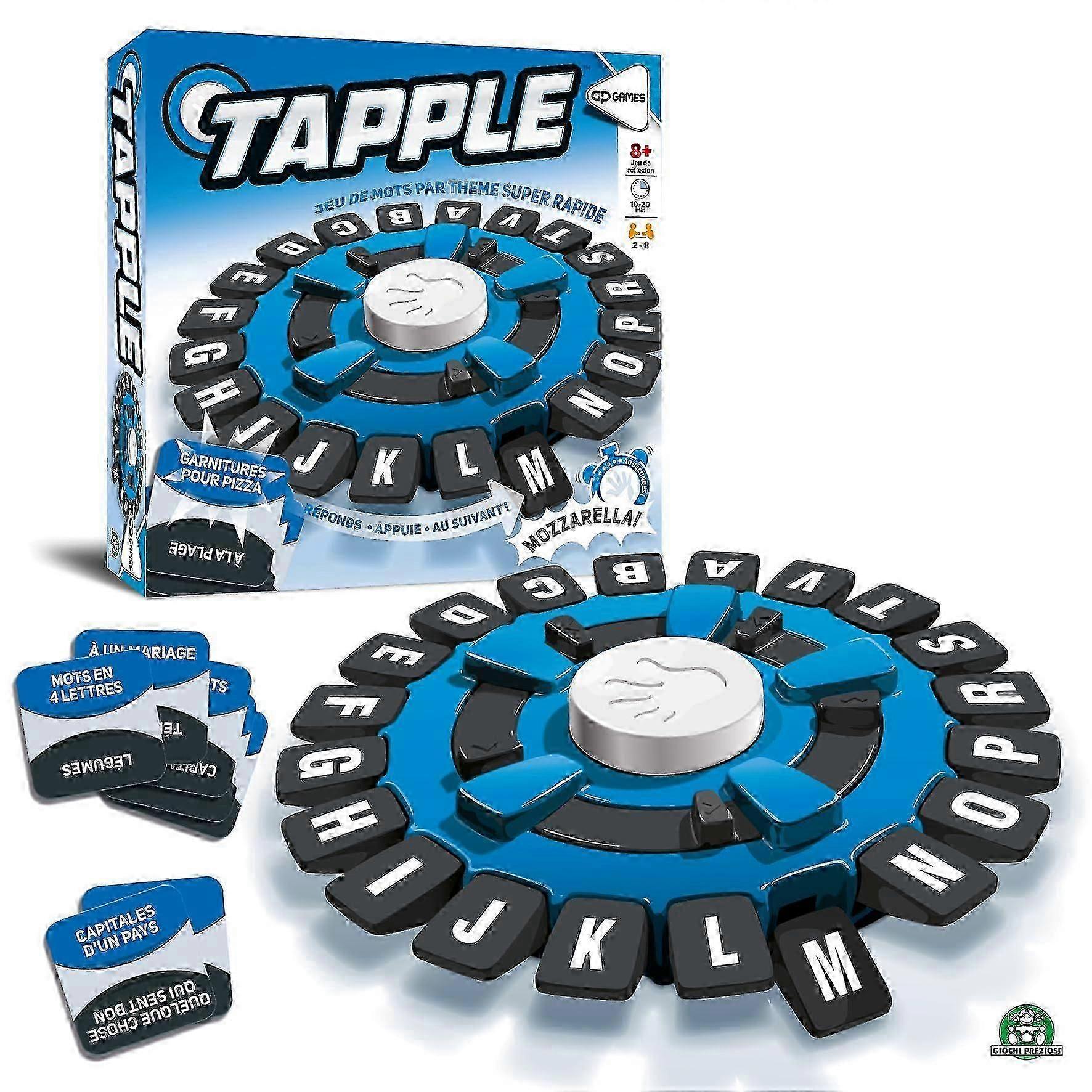 Tap01 electronic word game for speedy reflexes, 2 to 8 players, age range 8+ [jkw]