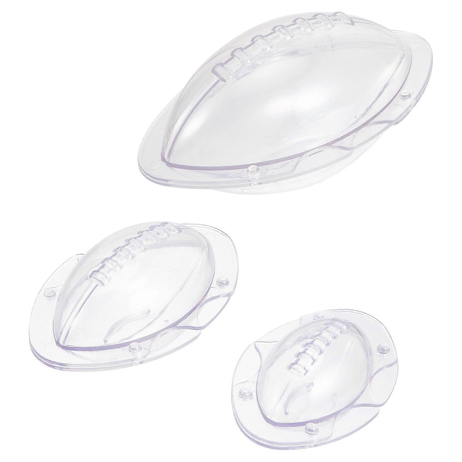 Creative Rugby Cake Molds 6 Pcs Non-Stick Transparent Baking Molds Ideal For Food Making With Uniform Baking Feature