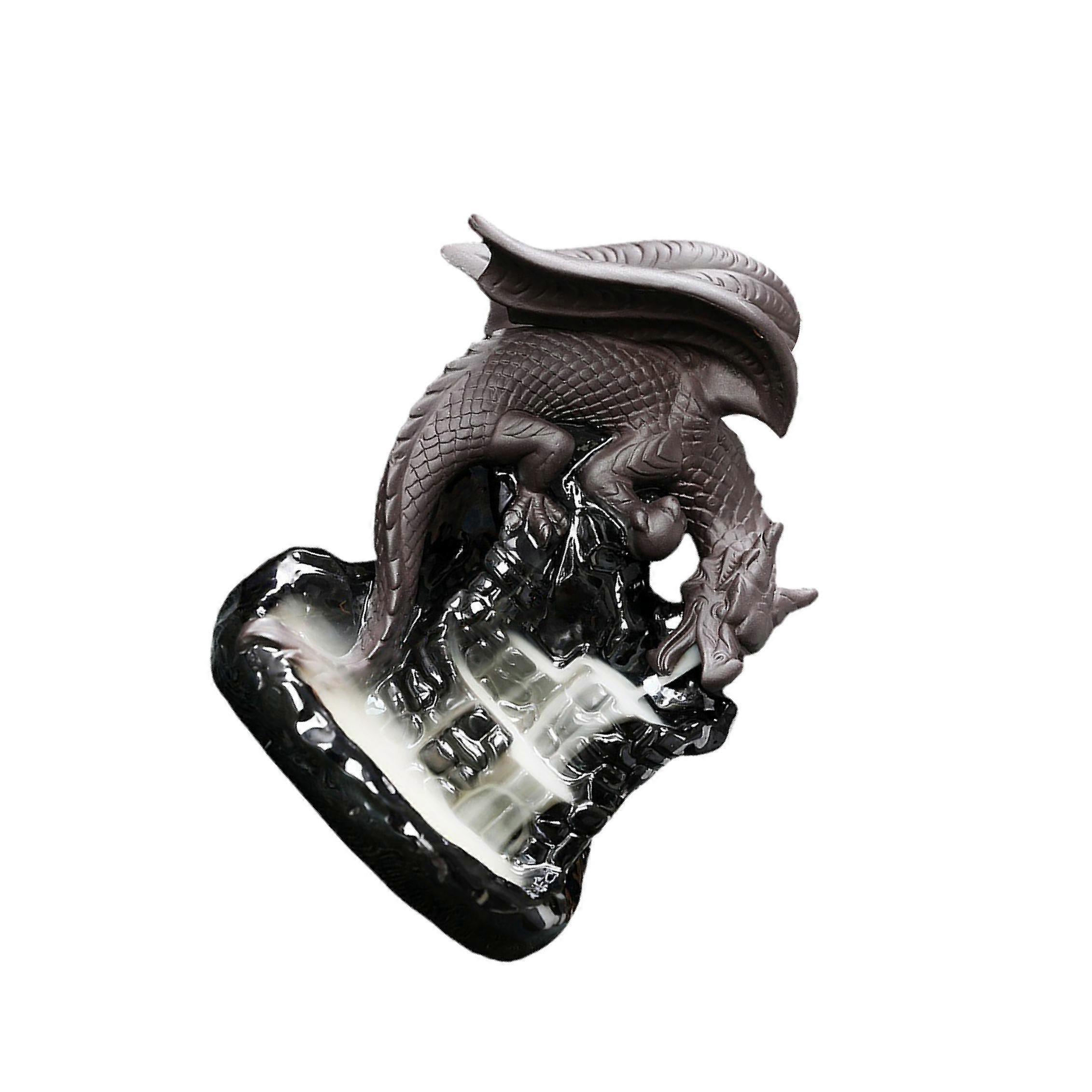Backflow Incense Burner Dragon Waterfall Incense Burner for Table Meditation