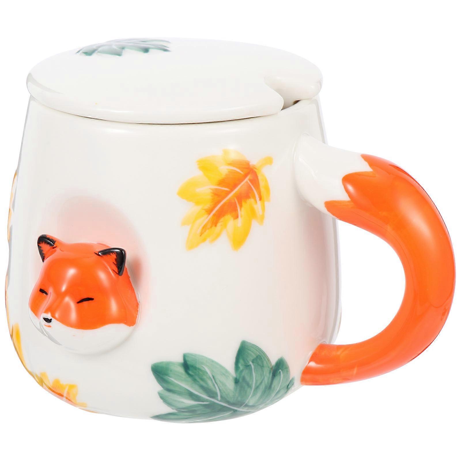 Milk Cup Ceramic Coffee Mugs for Drinking 4Sets Household Use