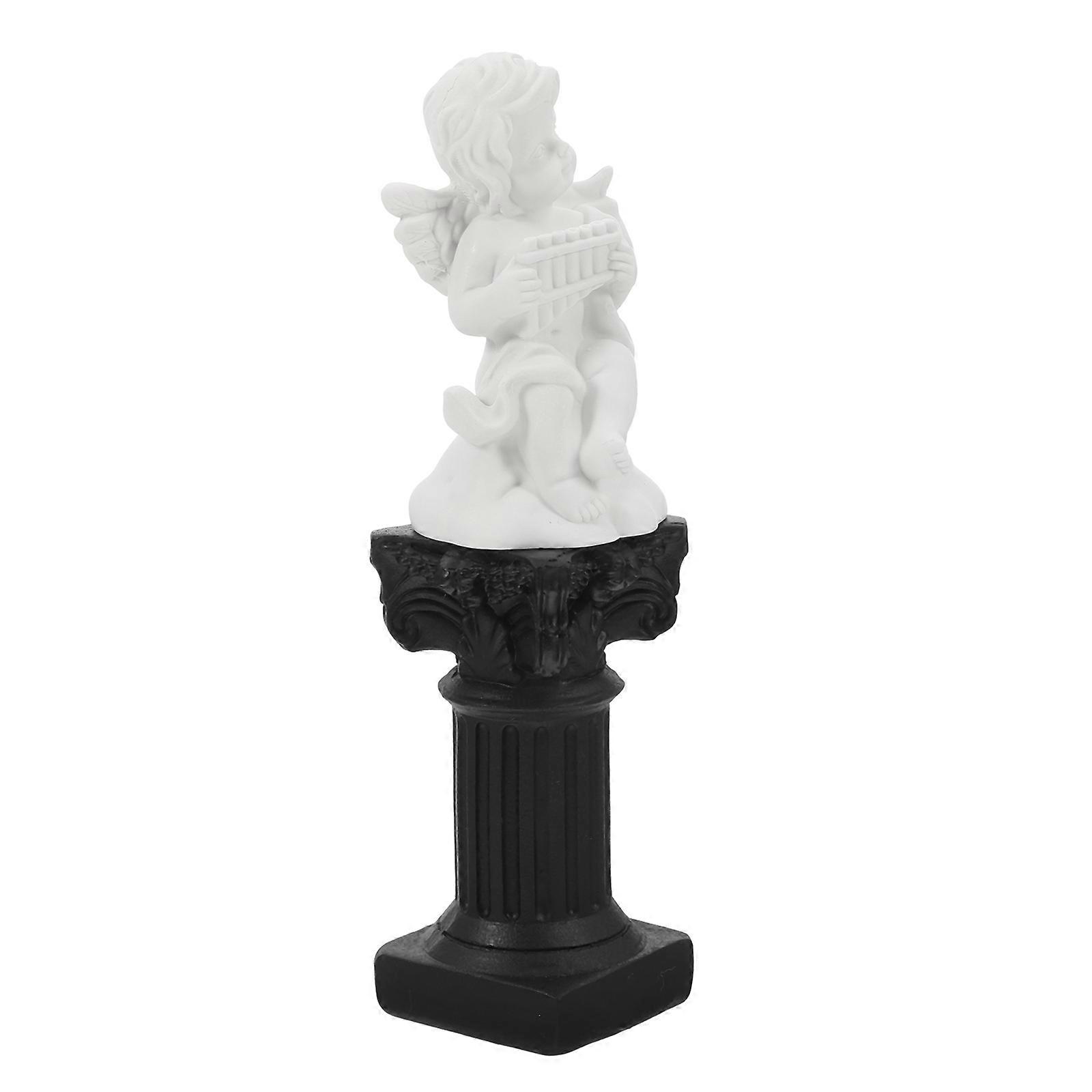 Elegant Roman Style Pillar Statues For Event Decoration Table Display And Photoshoot 4Pcs Compact Design