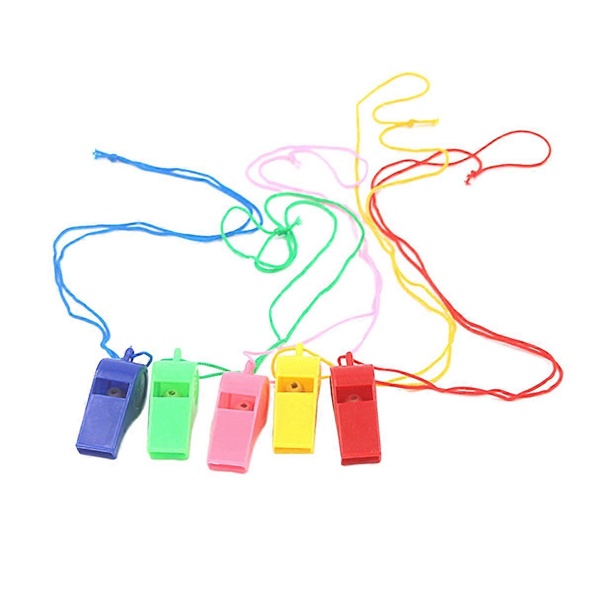 Training Whistle Plastic Whistle for Playing Use 150Pcs Assorted Color