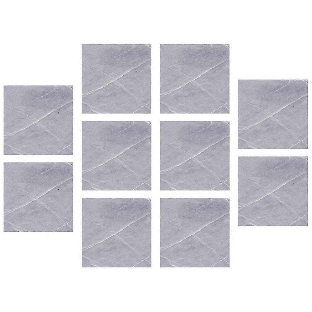 Marbling Tile Stickers Grey Kitchen Wallpaper for Kitchen Wall Decor 20 Sheets