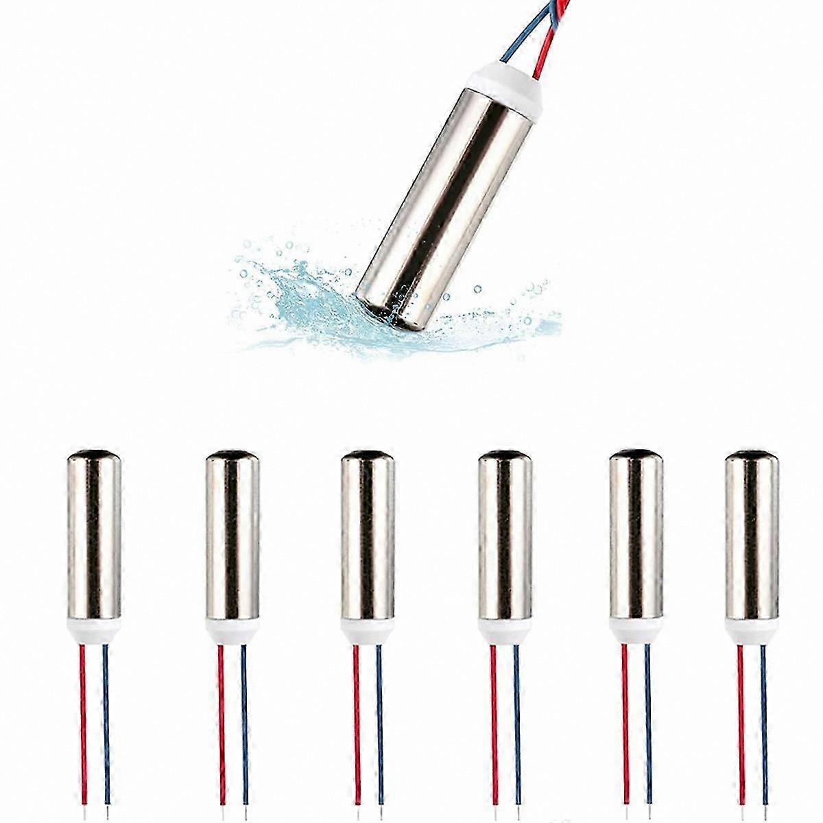 6PCS DC Coreless Vibration Motor 7x25mm Waterproof 1-6V 8000-20000RPM for Vibration Projects