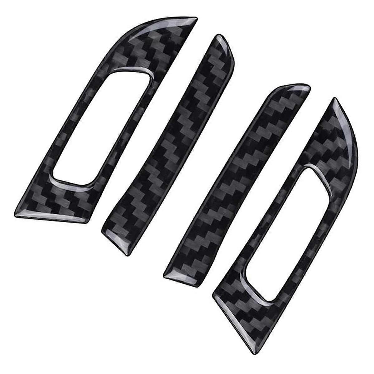 Carbon Fiber Front Side Air Outlet Vent Switch Frame Trim Cover Trim for 3 Series F30 F32 F34 2013-2