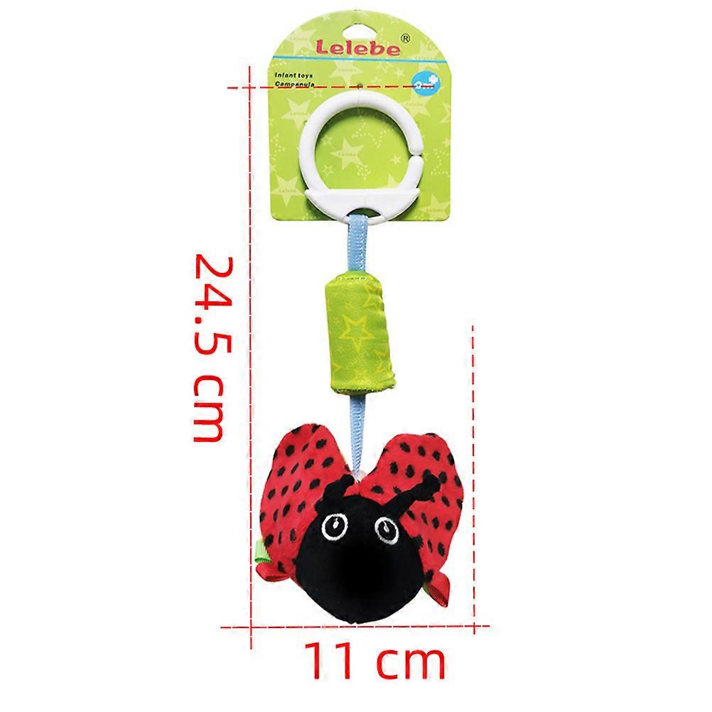 Cradle Hanging Rattles For Babies Red Ladybird Shape 11x24.5x10 Cm Stop Crying 1Pcs