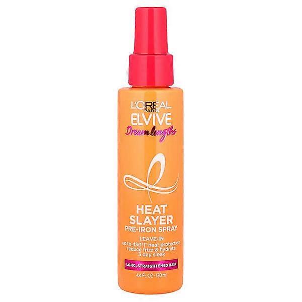 L'OrÃÂÃÂÃÂÃÂÃÂÃÂÃÂÃÂ©al, Elvive, Dream Lengths, Heat Slayer, Pre-Iron Spray, Long, Straightened Hair, 4.4 fl oz (130 ml)