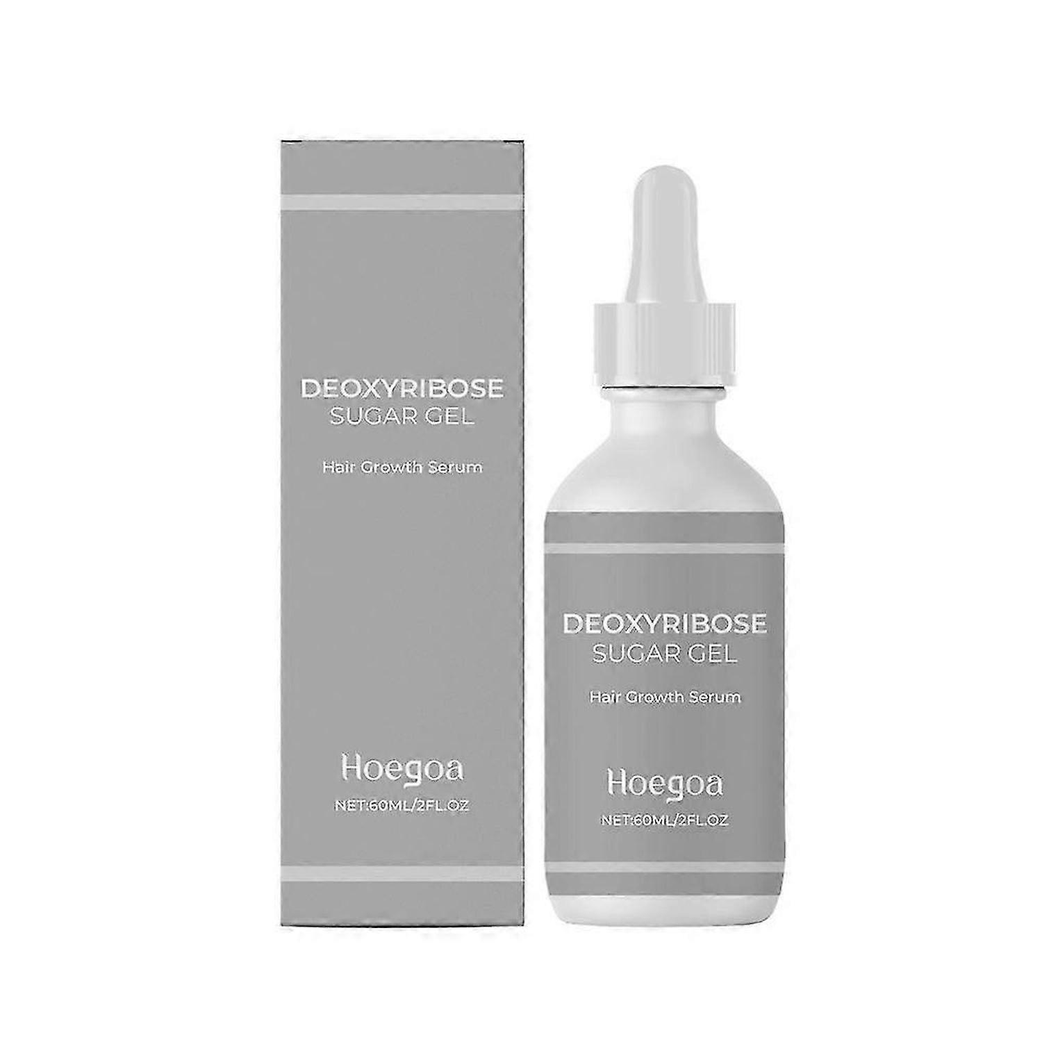 1-3x ג'ל סוכר דאוקסיריבוז לצמיחת שיער, 60 מ"ל ג'ל לצמיחת שיער דאוקסיריבוז, טיפול נגד נשירת שיער וטיפול נגד קשקשים בקרקפת
