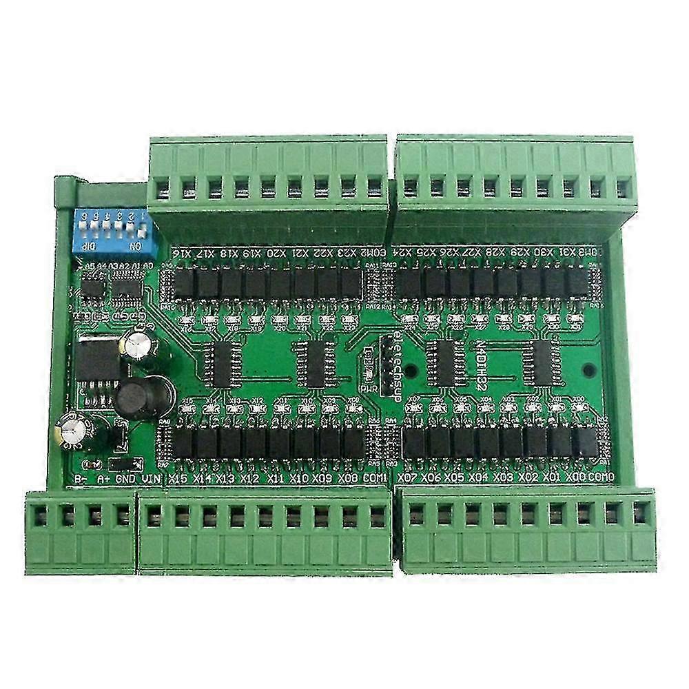 25-26 32ch Pnp Isolated Digital Input Rs485 Modbus Rtu Controller Dc 12v 24v Plc Switch Quantity Acquisit