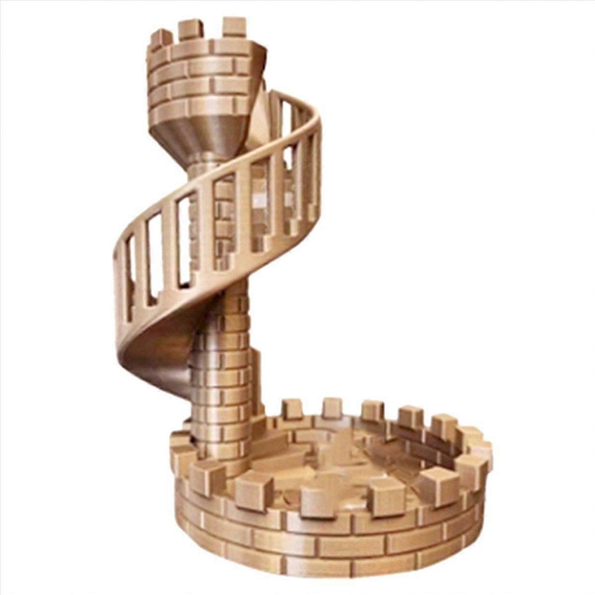 Dice Castle Tower Dice Tower Castle Stairs for Desktop Ornaments D