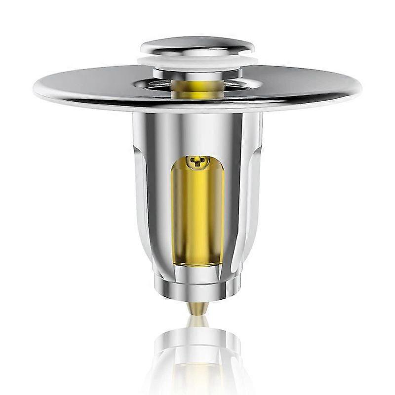 Push-type stainless steel sink plug
