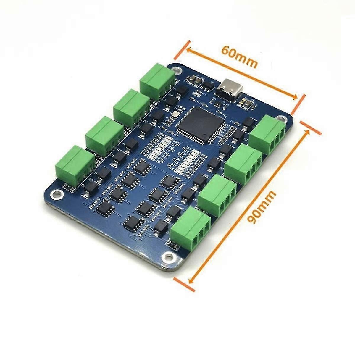 Type-C USB to 8-Channel RS485 Serial Converter CH348 Chip for Channel Short Circuit Protection