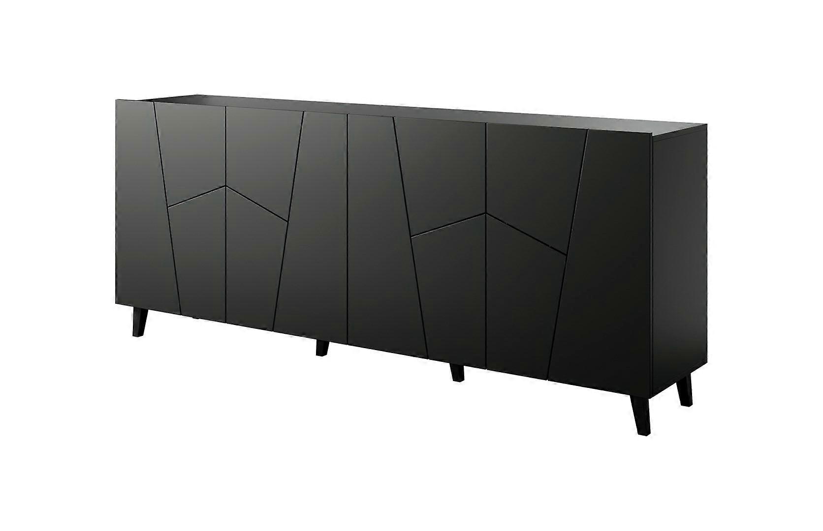 Commode Etna 200x42x82 Noir mat