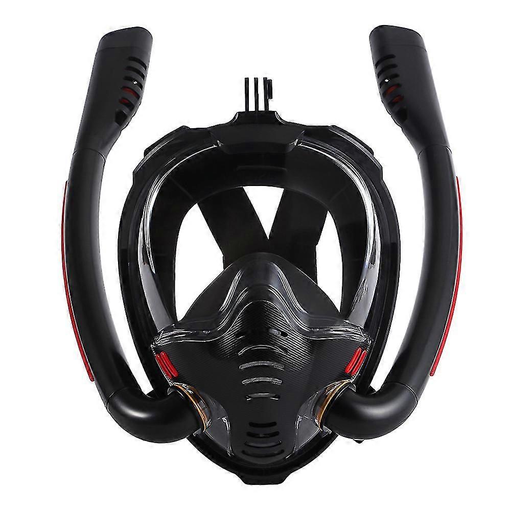 Çift Tüplü Yetişkin Dalış Maskesi Taşınabilir Açık Dalış Şnorkel Maskesi Kadınlar Erkekler Unisex için