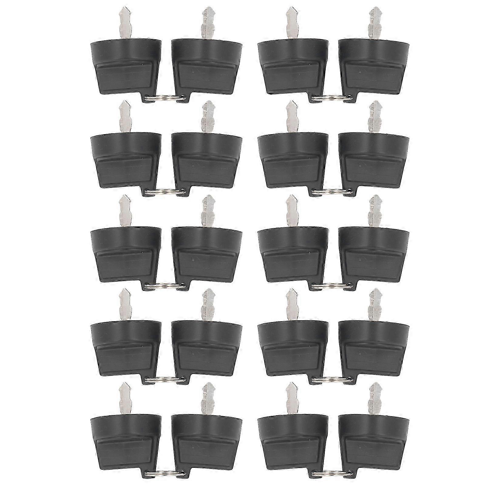 20PCS Ignition Starter Key for Diesel Engines 188F 190F, 5KW 8KW Generator Plastic & Iron Lock