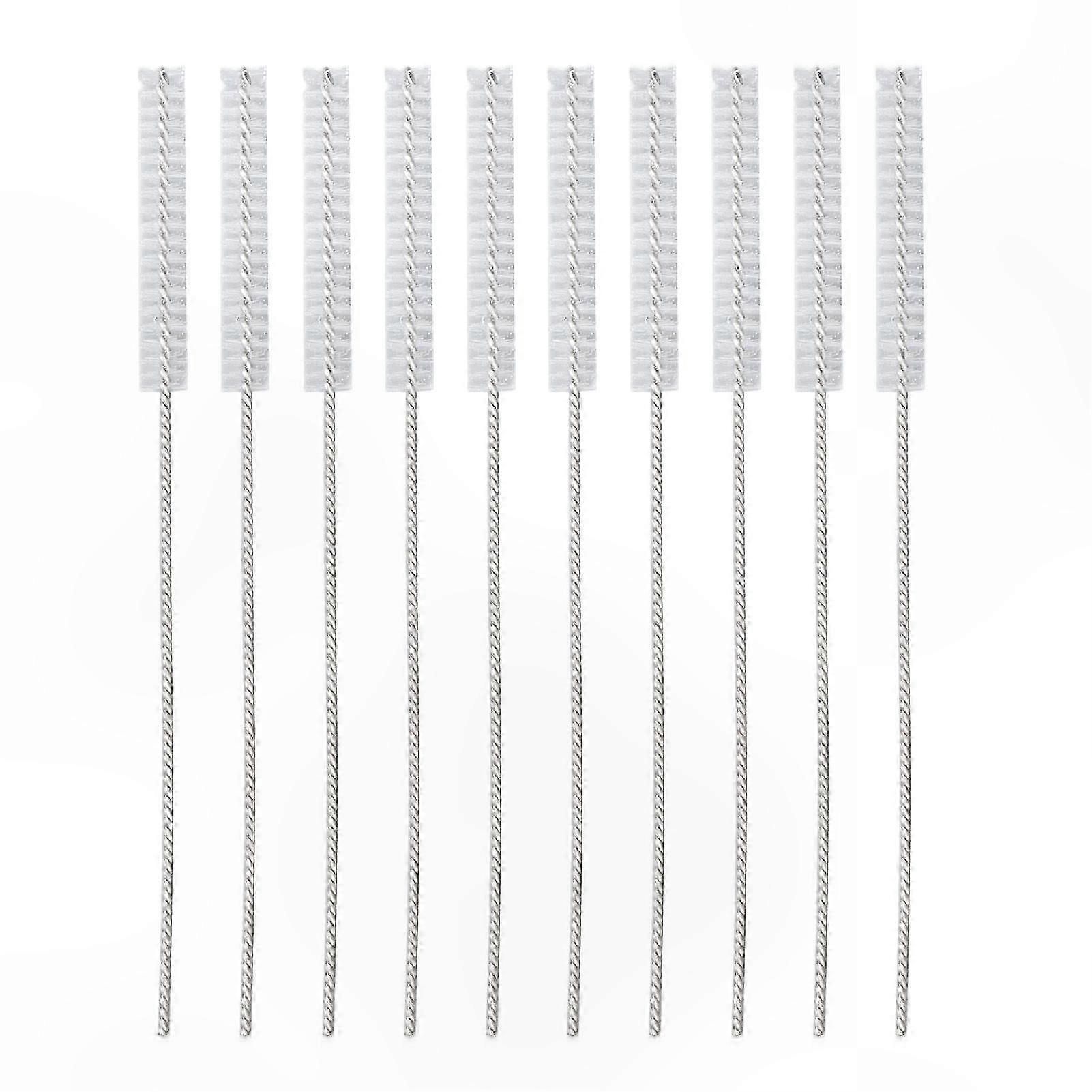 10-Pack Nylon Hearing Aid Cleaning Brushes for 2.5mm Tubes