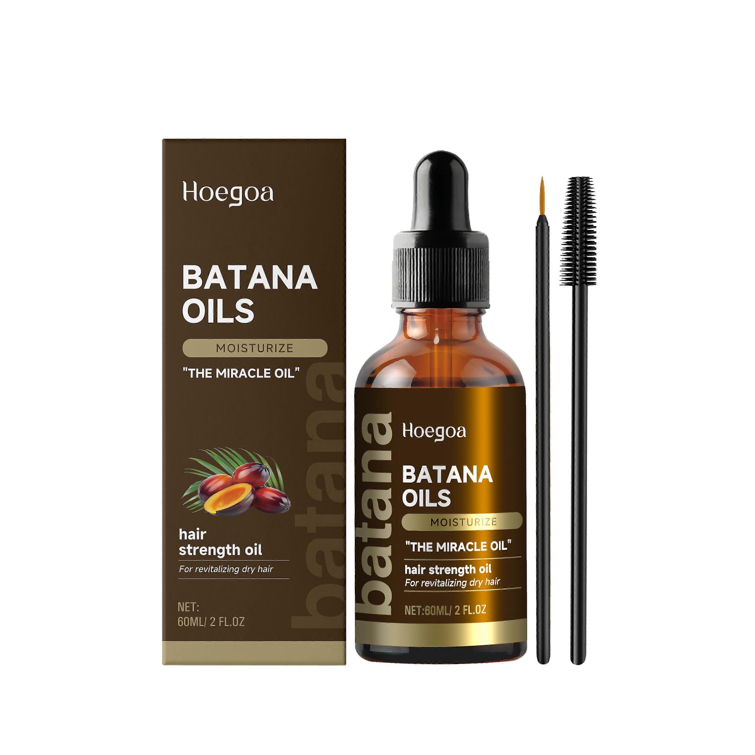 Batana Hair Care Essential Oil Reduces Fragile Hair, Making It Smooth, Shiny, Naturally Fluffy And Not Frizzy