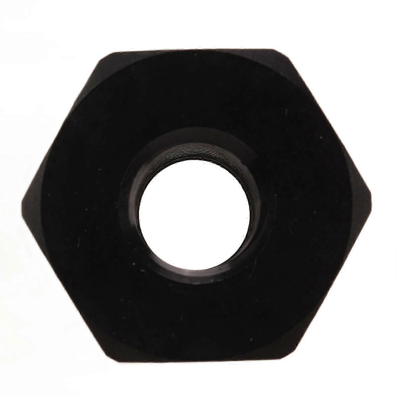 Black Aluminum Hex Nut with O Ring - 8AN 1/8in NPT Internal Thread for Vehicles