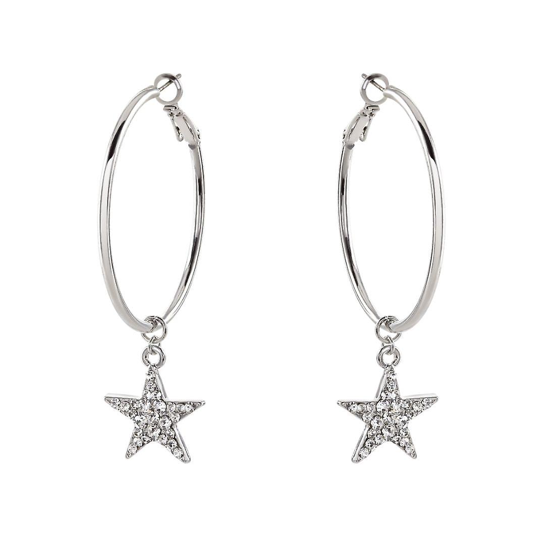 Loverocks Hoop With Crystal Star Charm
