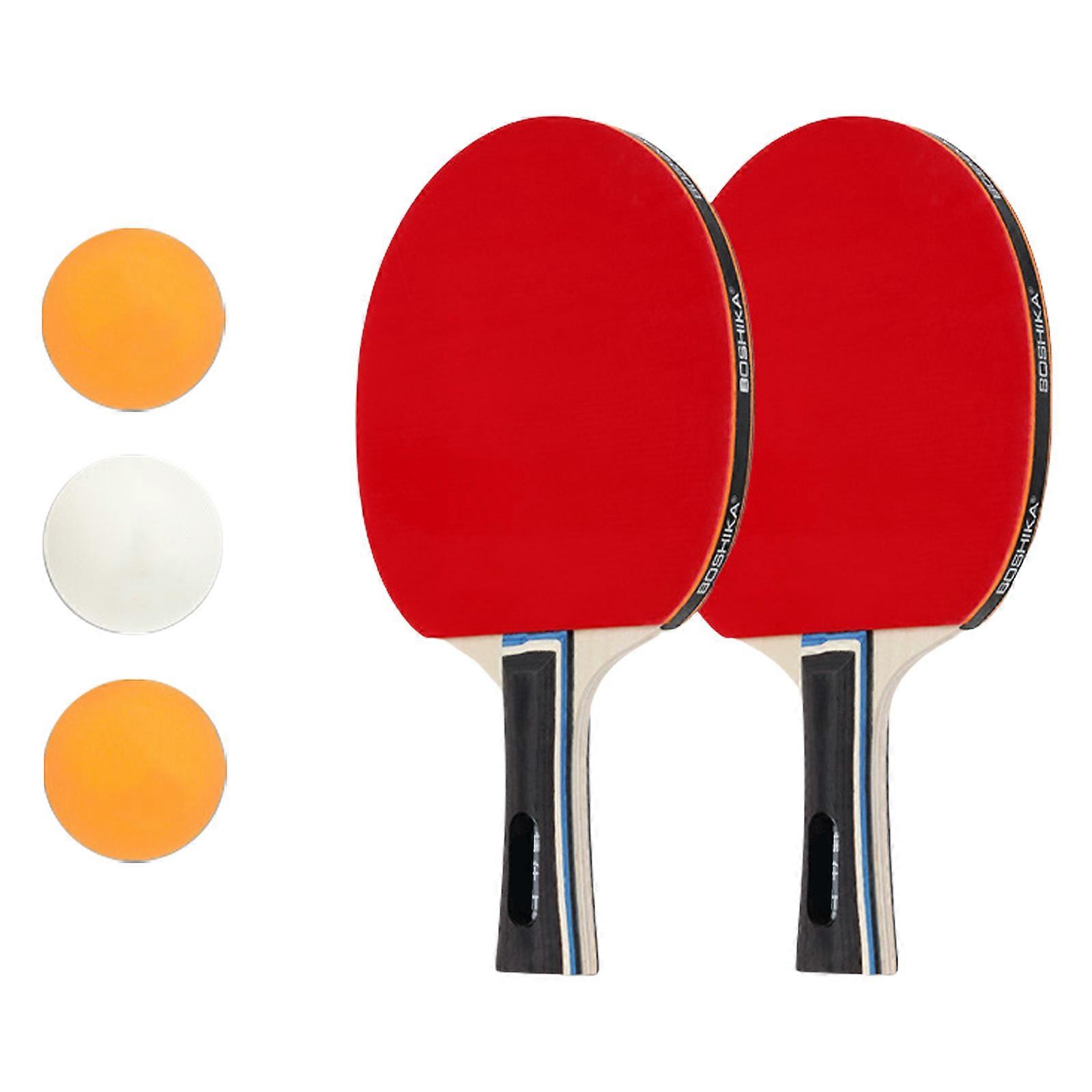 Pöytätennismailat, joissa on 3 palloa, pingismailaharjoitteluun, pöytätennismaila, pöytätennistarvikkeet sisä- ja ulkokäyttöön, monivärinen