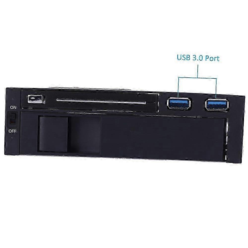 Dual Bay 3.5" + 2.5" Inch SATA III Hard Drive HDD & SSD Tray Caddy Internal Mobile Rack Enclosure Docking Station with USB 3.0 Port Hot Swap (Not Incl