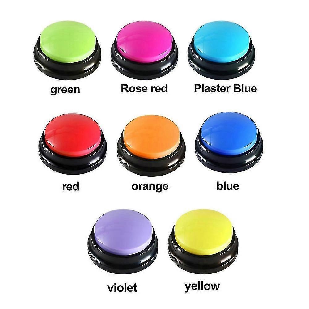 1pc Recordable Talking Button Child Interactive Toy Phonograph Answer Buzzers Portable Recording Sound Button Party Noise Makers