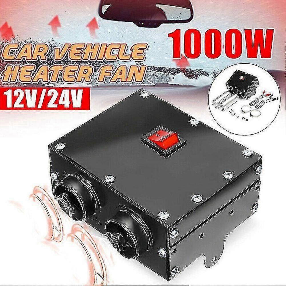 12V 24V 1000W Auto Car Heater Defroster, Quiet Windshield Demister with Quick Heating & Durable