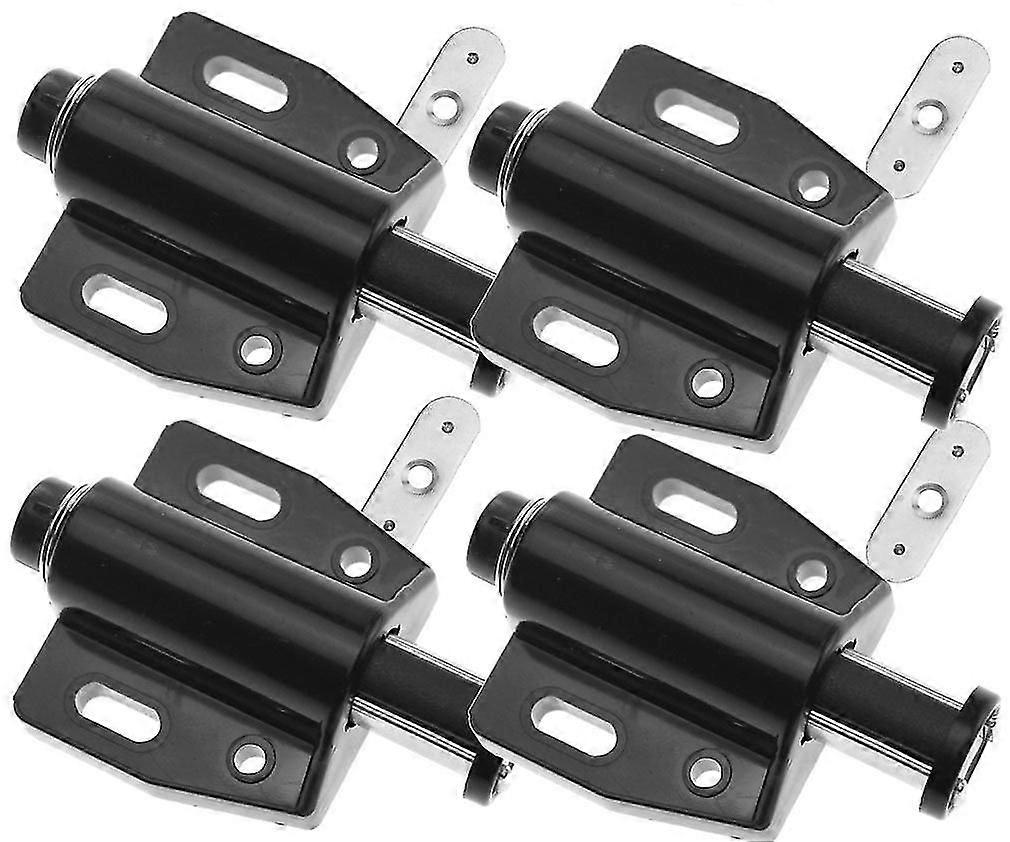 4pcs Black Magnetic Push To Open System Damper For Cabinet Cupboard Drawer