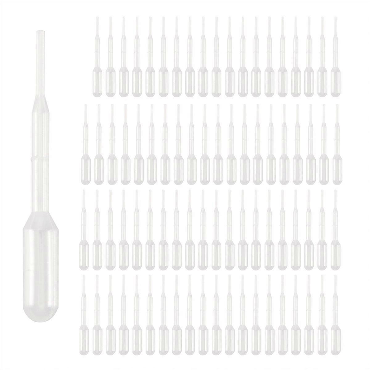 100PCS Graduated Pipettes Dropper Polyethylene