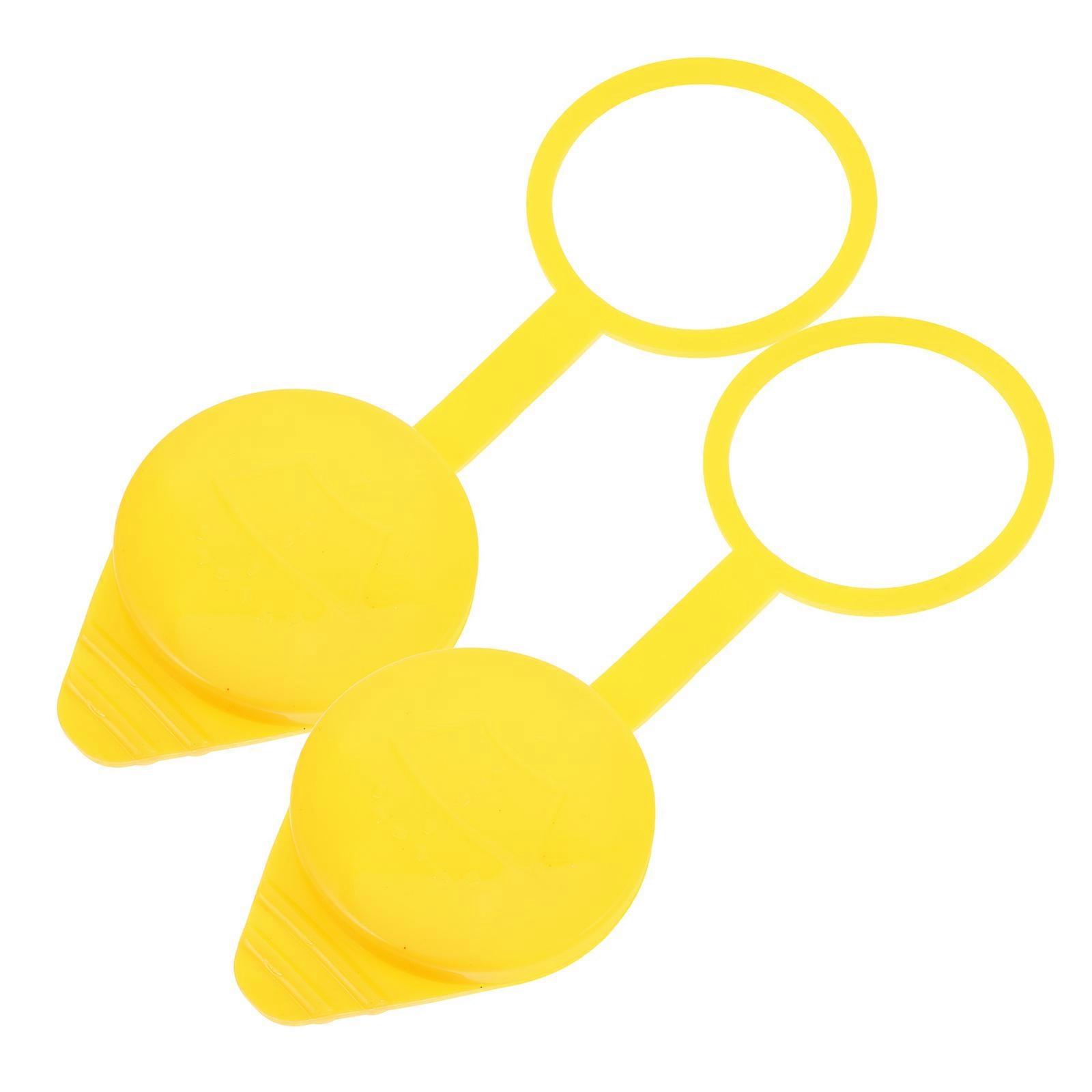 Glass Cleaning Cap Washer Fluid Cap Replacement 2Pcs Durable Plastic
